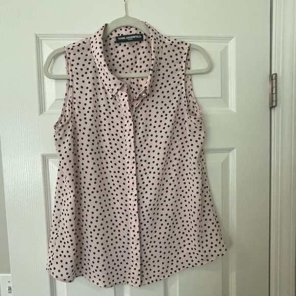 Karl Lagerfeld Tops - Polka dot blouse